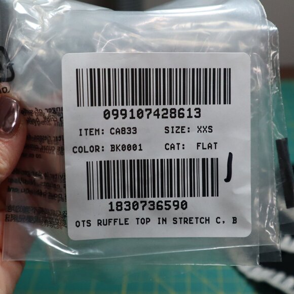 J. Crew Ruffle Top Womens XXS Black Boho Romantic Feminine Resort Vacation NWT - Picture 12 of 12